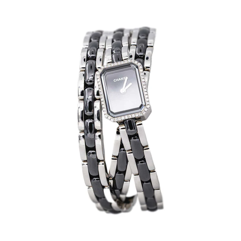 Chanel First - Watch in steel, ceramic, and diamonds