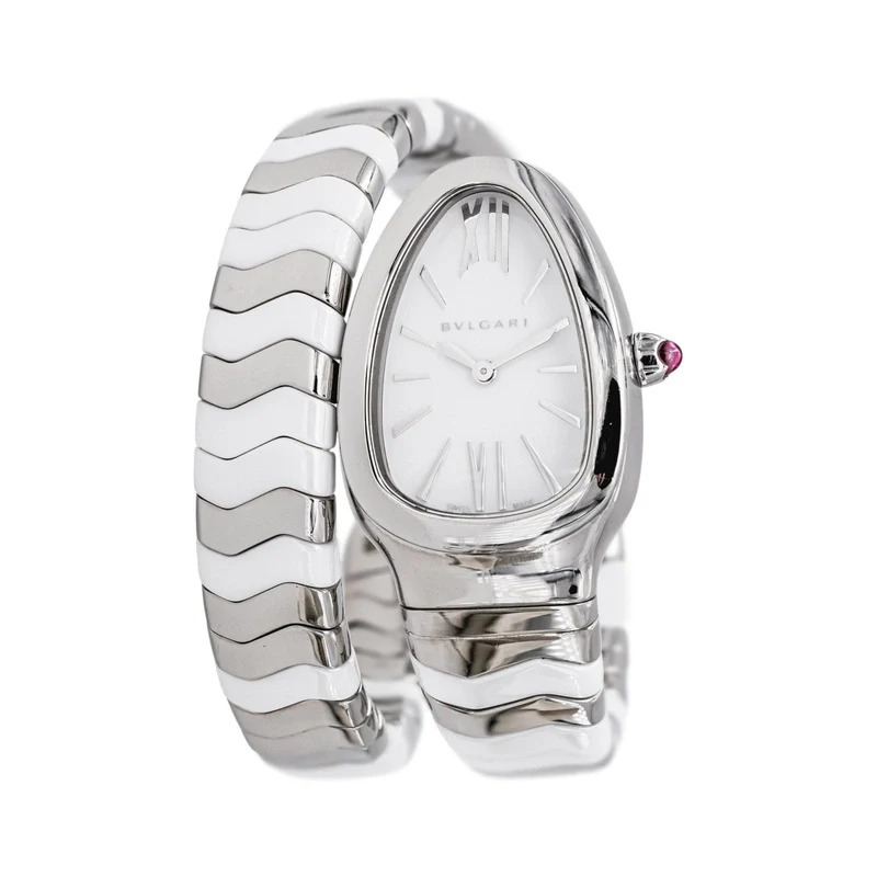 Bulgari Spiga - Steel, ceramic, and spinel watch