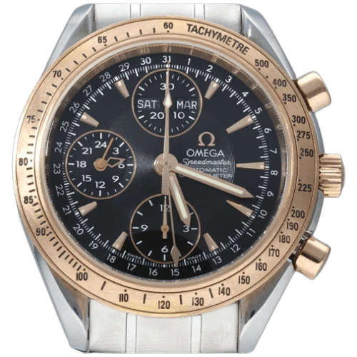 Omega Speedmaster - Automatic Day Date watch in rose gold and steel