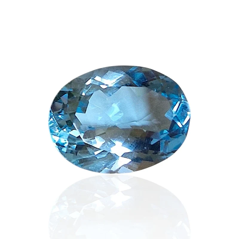 Blue topaz from Brazil - Mixed oval stone 12.03 ct