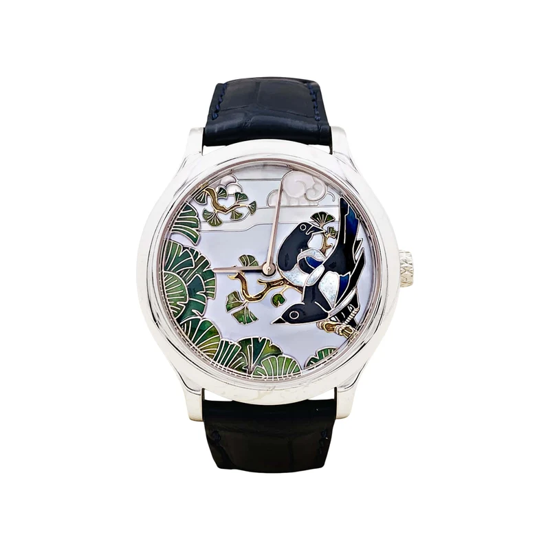 Van Cleef & Arpels - Midnight Palais de la Chance watch in white gold