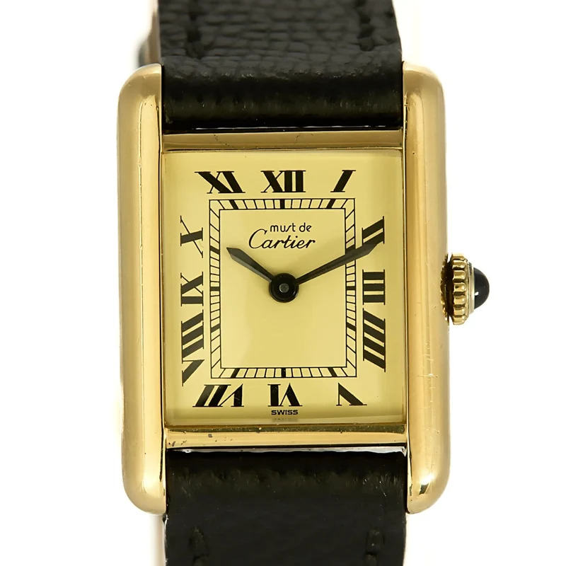 Cartier Tank Must - Watch in gold-plated silver, cream dial