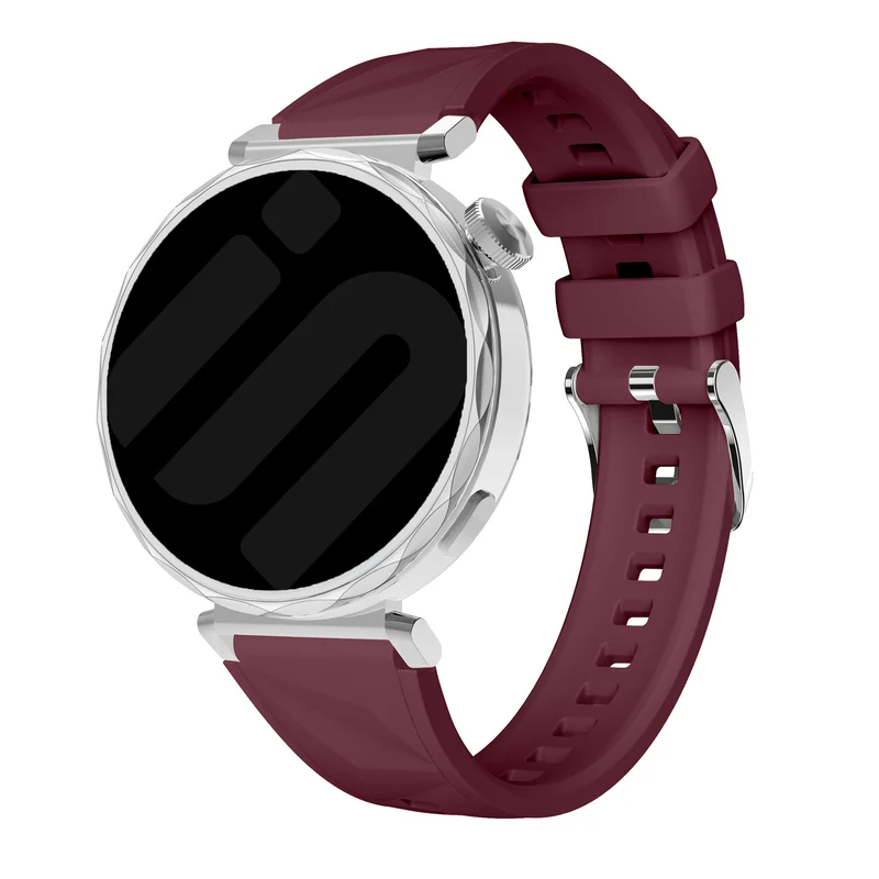 Correa silicona premium Zenwatch Venice Pro (rojo vino)