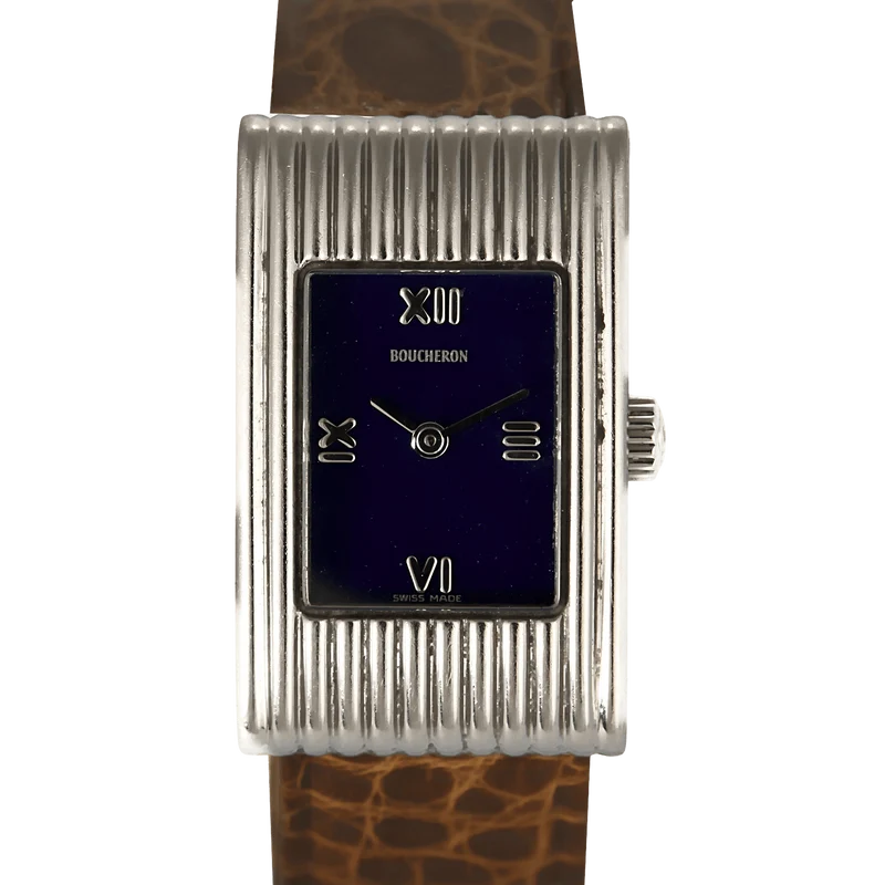 Boucheron - Reflet watch in steel and blue dial