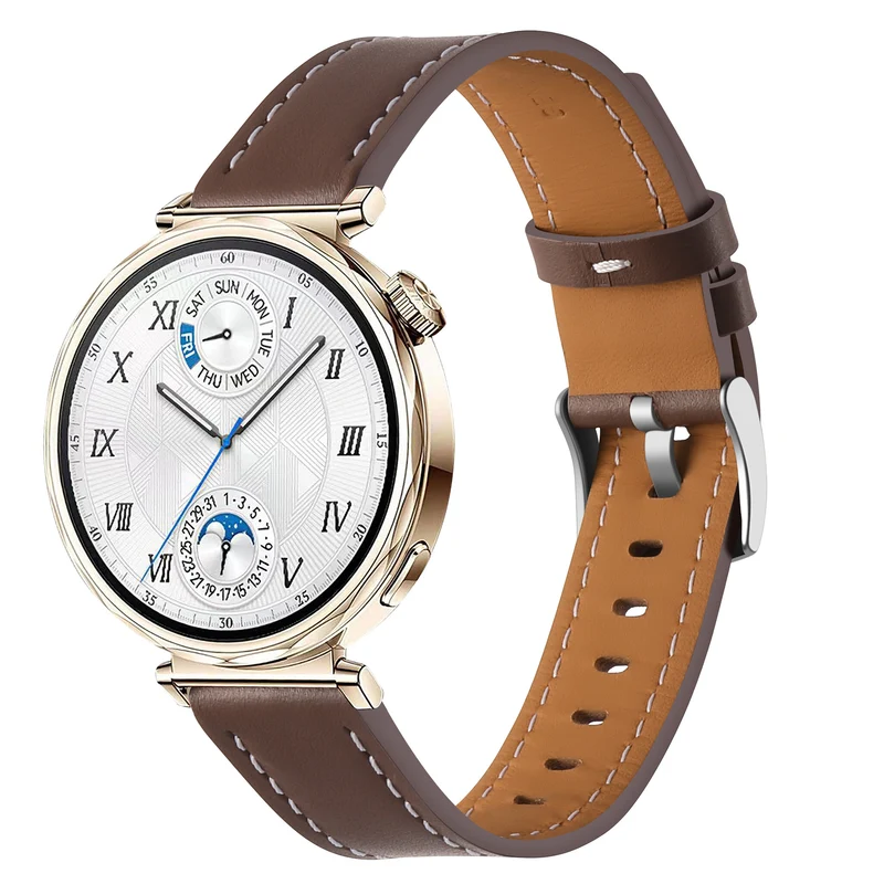 Correa cuero 'One Push' Zenwatch Venice Pro 2 (marrón oscuro)