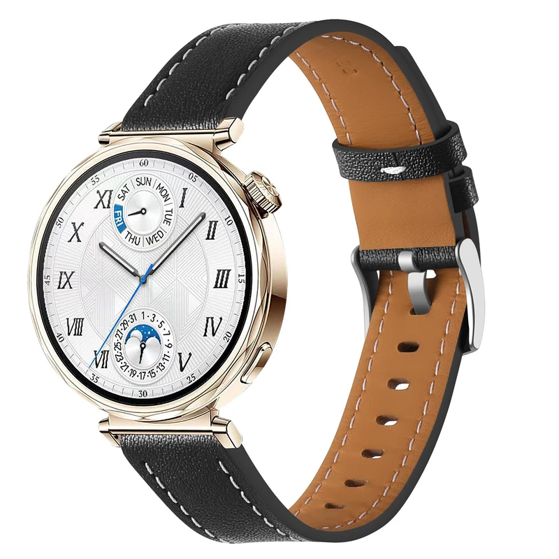 Correa cuero 'One Push' Zenwatch Venice Pro (negro)