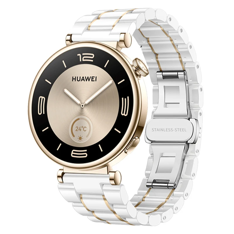 Correa cerámica Zenwatch Venice Pro (blanco/oro)