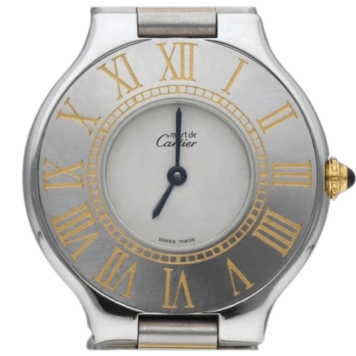 Cartier Must 21 - Yellow gold and steel watch