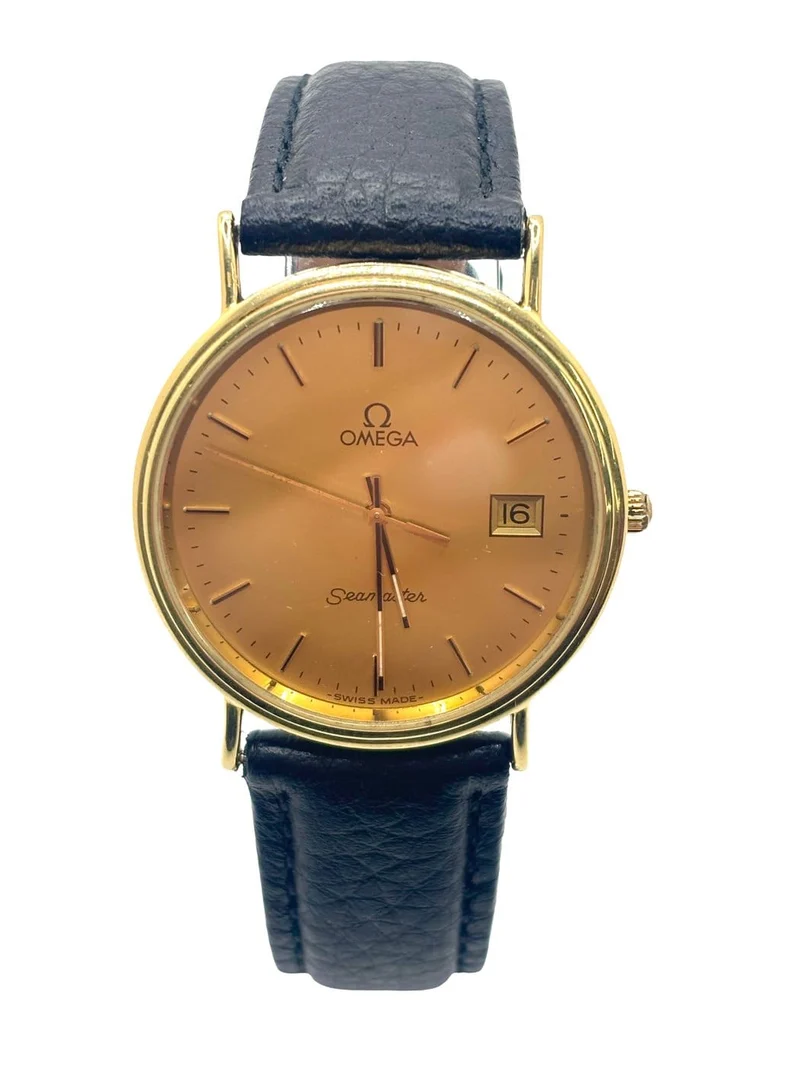 Omega Seamaster - 18K yellow gold watch