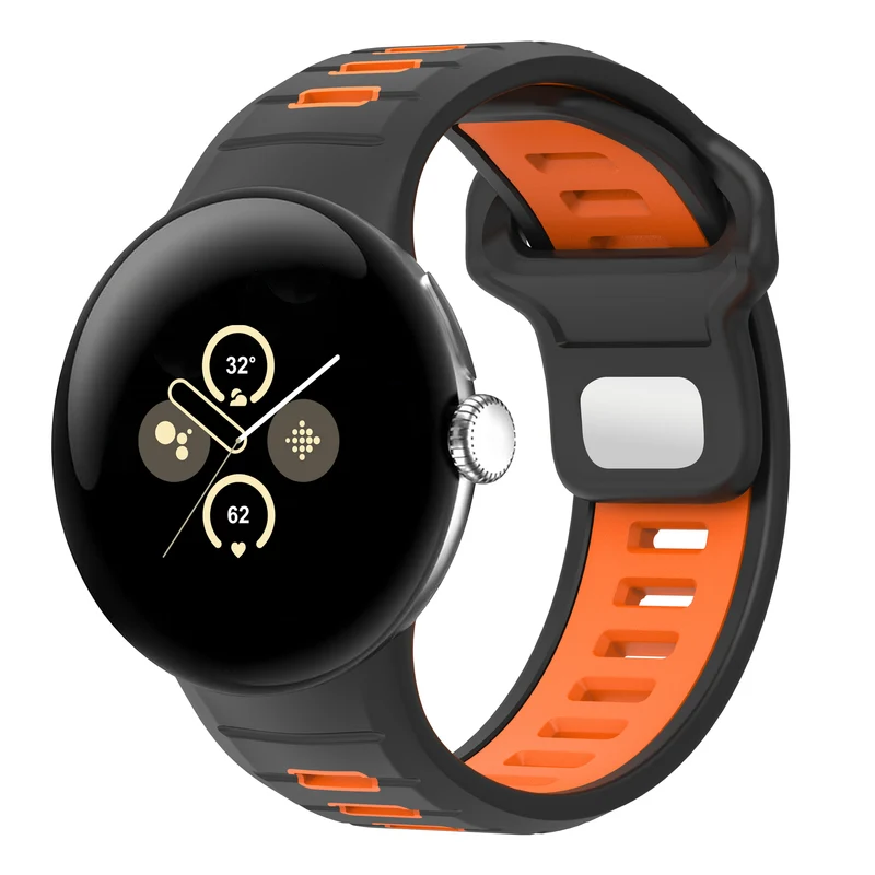 Correa deportiva 'Duo' Google Pixel Watch 5 - 45mm (negro/naranja)