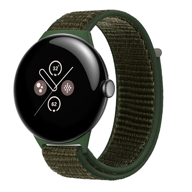 Correa nylon Google Pixel Watch 5 - 45mm (verde militar)