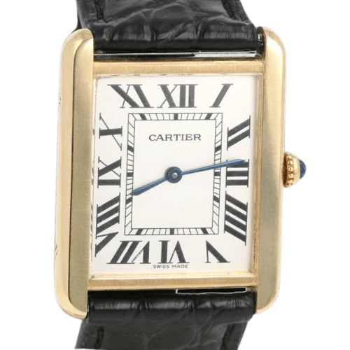 Cartier Tank Solo MM - Yellow gold and steel watch