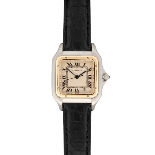 Cartier Panthère - Medium watch in steel and yellow gold