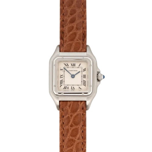 Cartier Panthère - Steel SM watch with ivory Roman dial