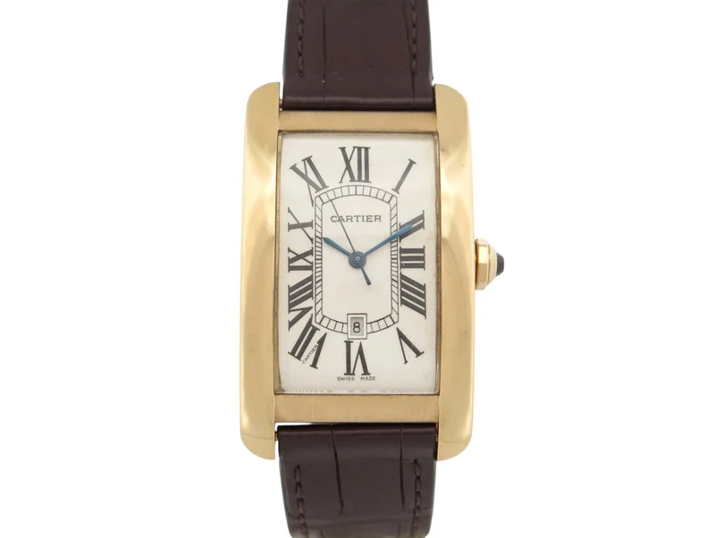 Cartier Tank American - 18k yellow gold GM watch