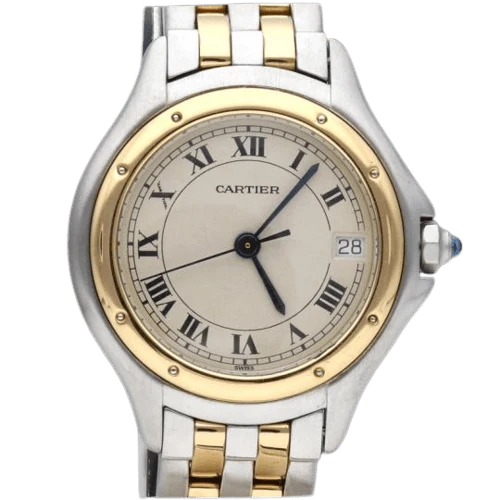Cartier Cougar - Yellow gold and steel watch
