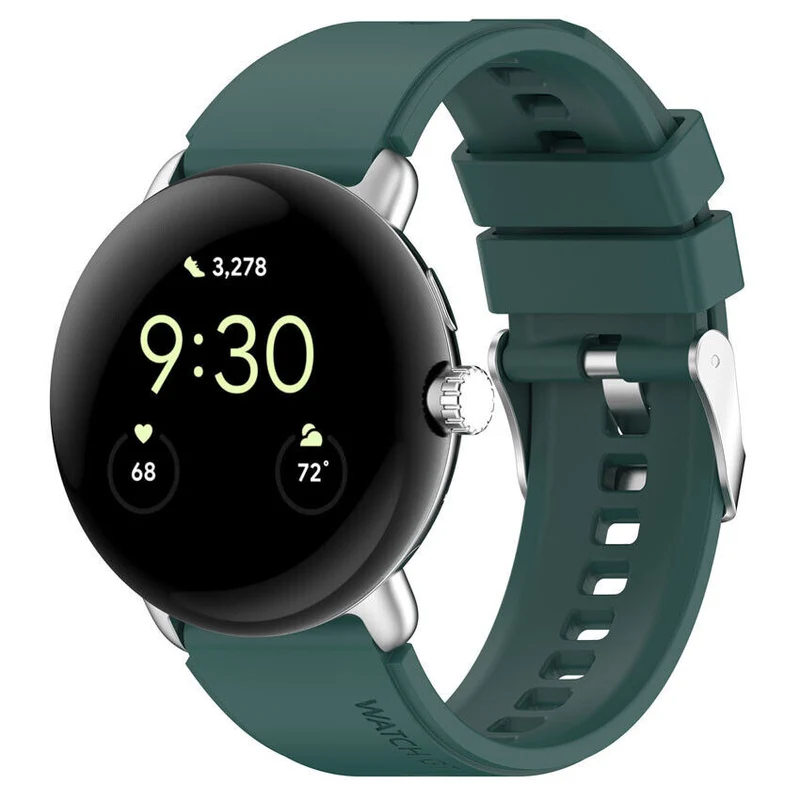 Correa silicona Google Pixel Watch 5 - 41mm (verde oscuro)
