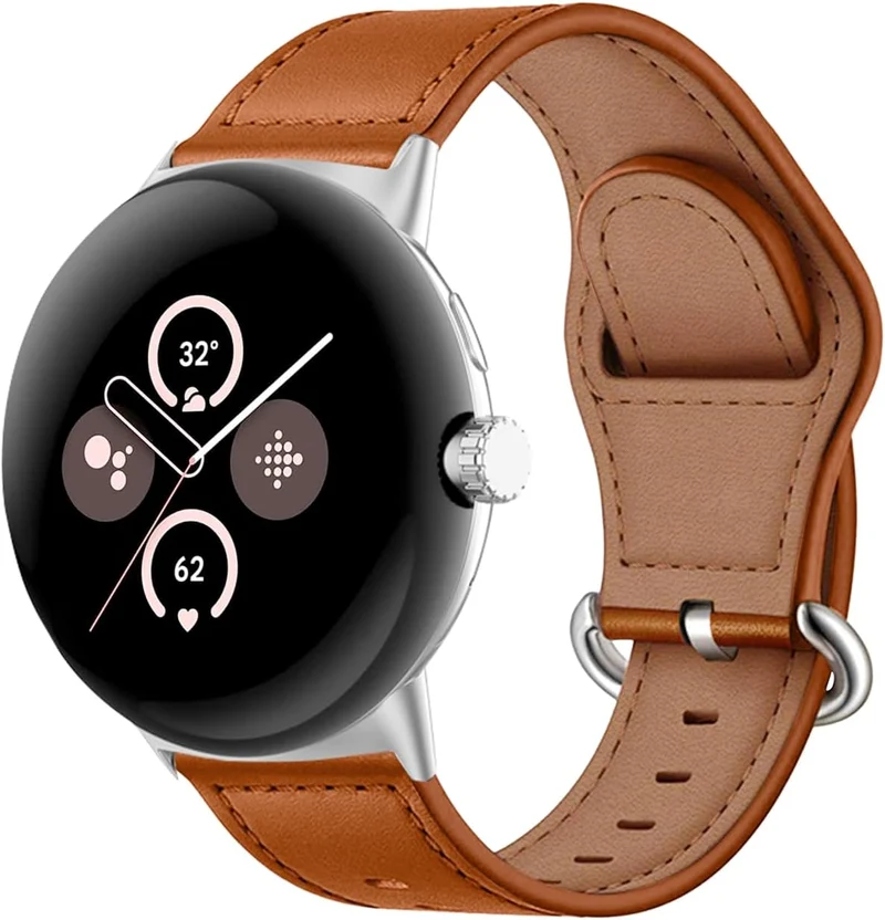 Correa cuero con hebilla Google Pixel Watch 5 - 41mm (marrón)