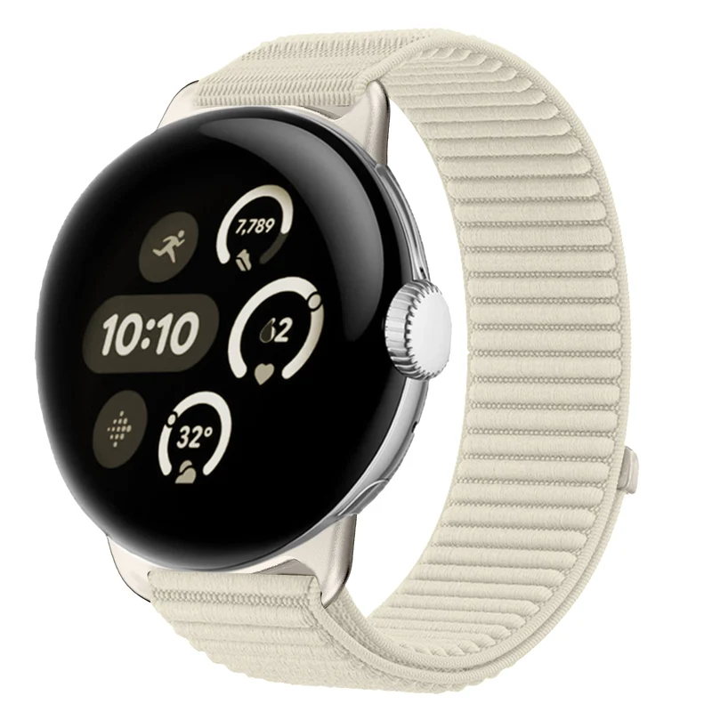 Correa nylon ondulada Google Pixel Watch 5 - 41mm (blanco estrella)