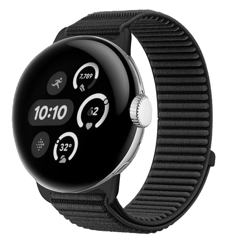 Correa nylon ondulada Google Pixel Watch 5 - 41mm (negro)