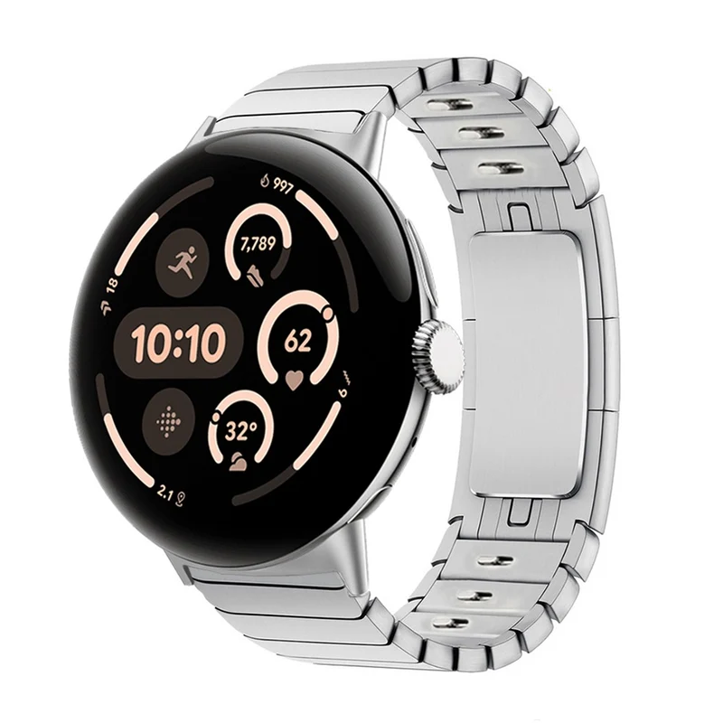 Correa métalica premium con eslabones Google Pixel Watch 5 - 45mm (plata)