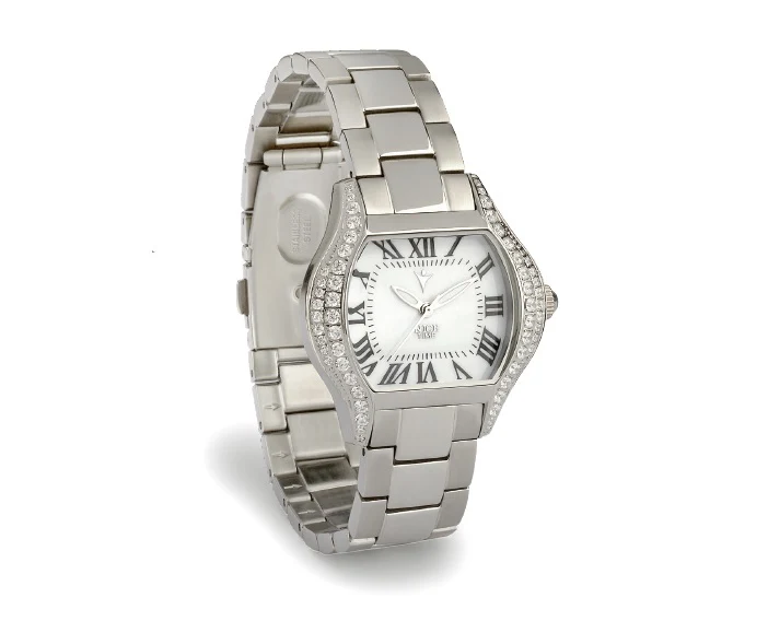 Reloj tradicional platino blanco