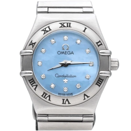 Omega Constellation Mini - Women's watch in steel and diamonds
