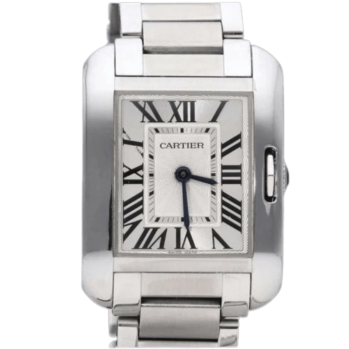 Cartier Tank English - PM steel watch