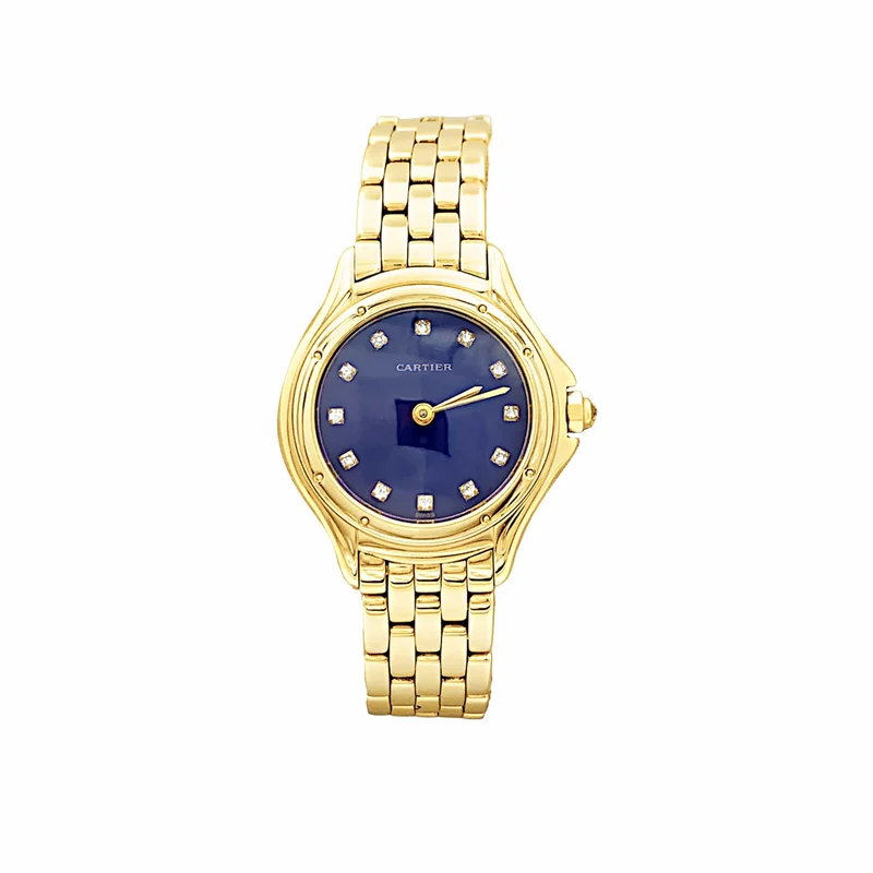 Cartier Cougar - Women's watch in yellow gold and diamonds