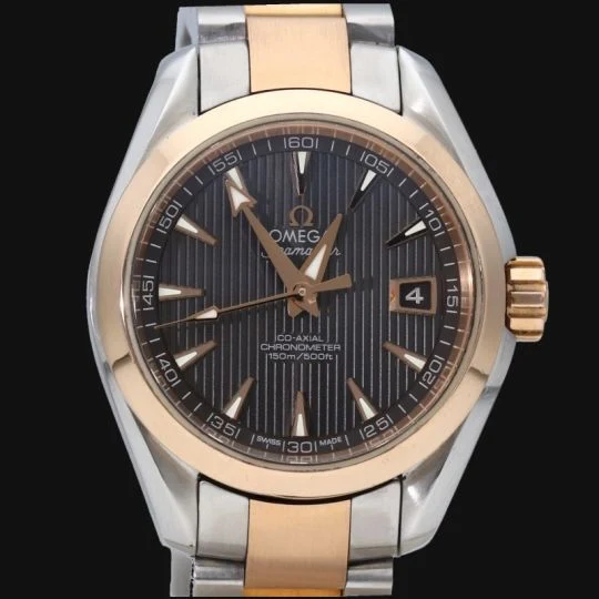 Omega Seamaster Aqua Terra - Watch in yellow gold, rose gold and steel