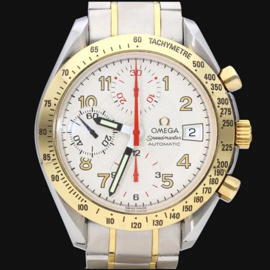 Omega Speedmaster - Date watch in yellow gold and steel