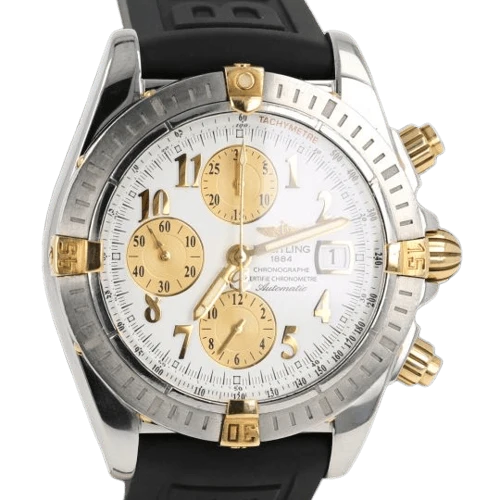 Breitling Chronomat Evolution - Chronograph watch in yellow gold and steel