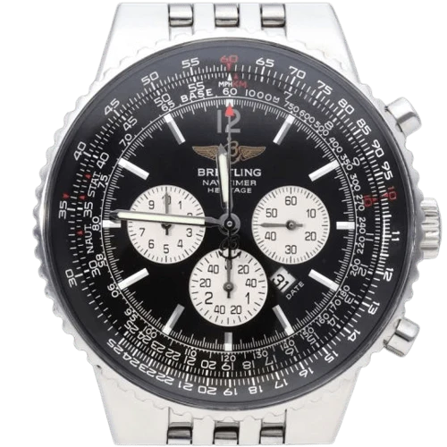 Breitling Navitimer - Yellow gold and steel chronograph watch
