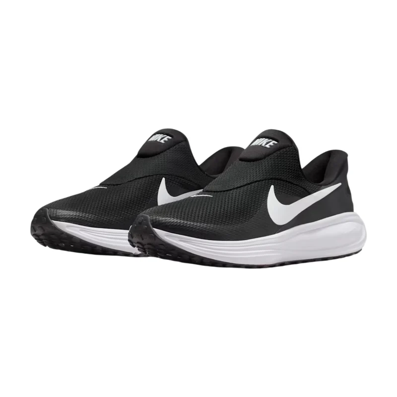 Nike Tenis Revolution 8 EasyOn Negro/Blanco, para Hombre