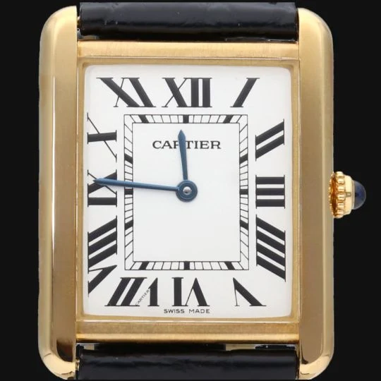 Cartier Tank Solo MM - Yellow gold and steel watch