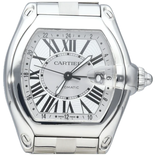 Cartier Roadster XL GMT - Steel watch