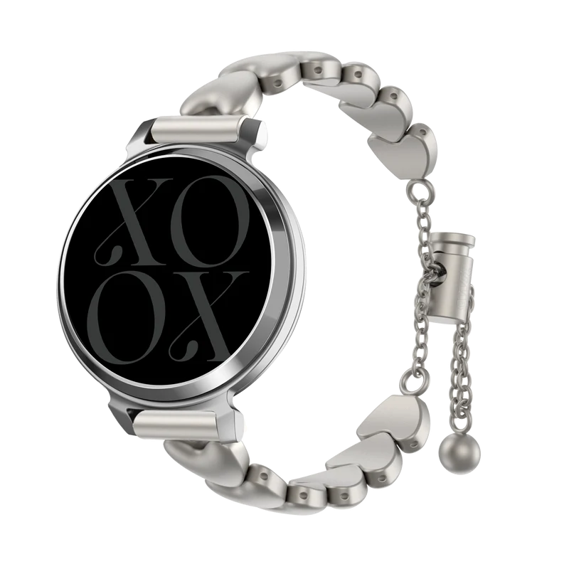 xoxo Wildhearts Correa acero 'hearts' Garmin Lily 2 (blanco estrella)