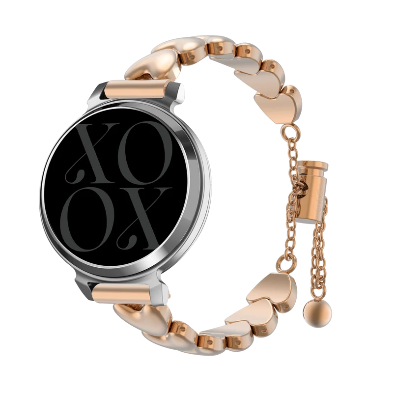 xoxo Wildhearts Correa acero 'hearts' Garmin Lily 2 (oro rosado)