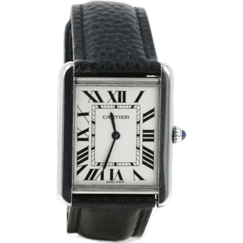 Cartier Tank Solo - Quartz watch with leather strap