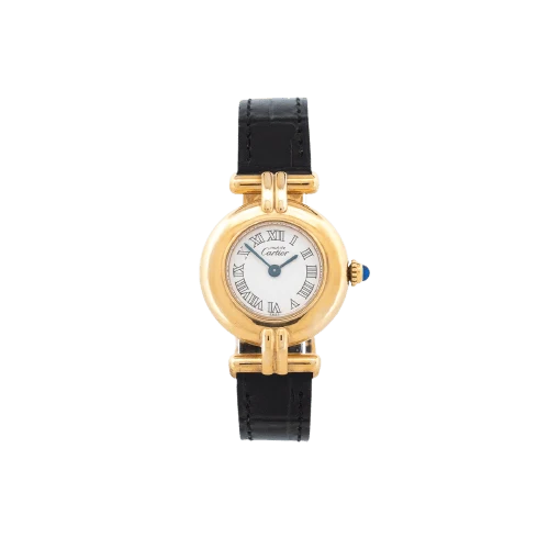 Cartier Must Colisée - Watch in silver-gilt with ivory dial