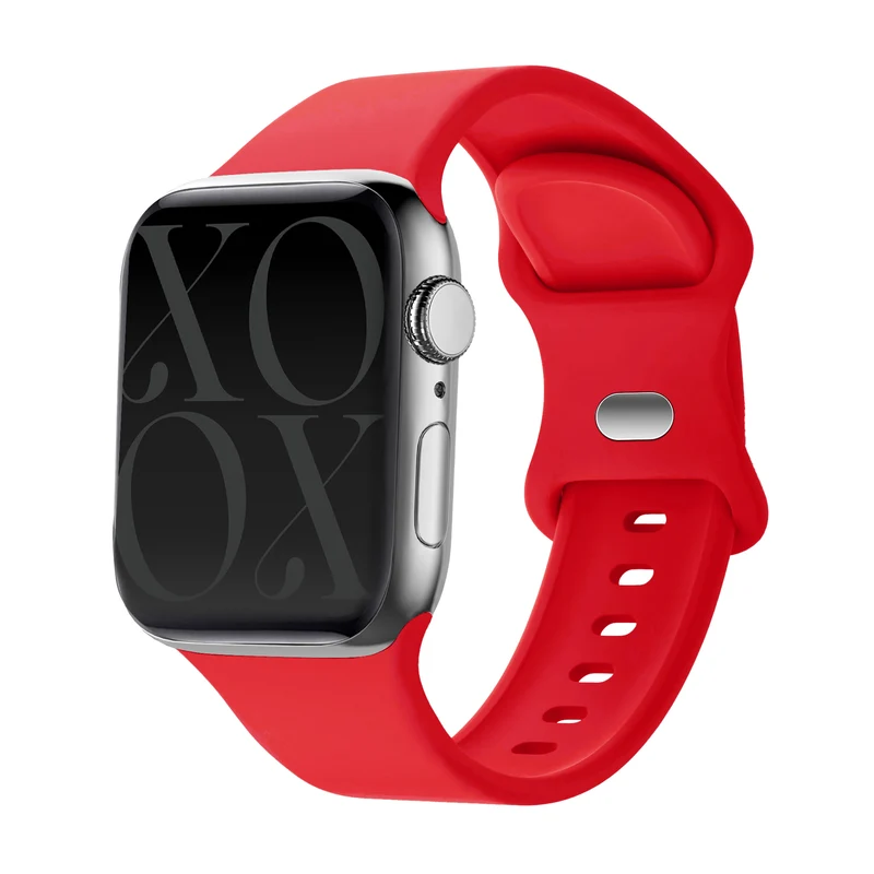 xoxo Wildhearts Correa silicona Apple Watch (rojo)