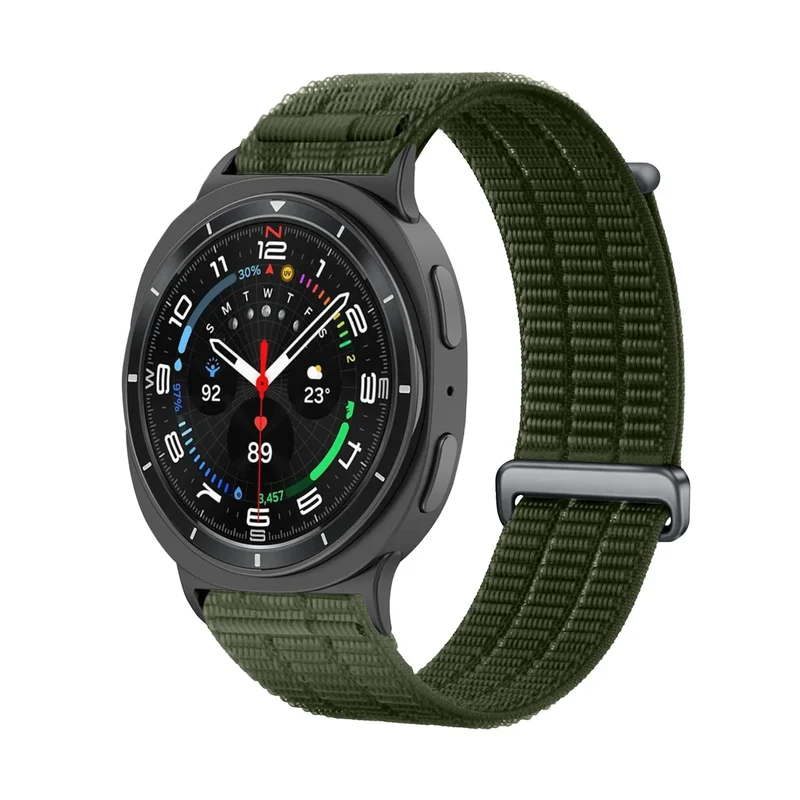 Correa nylon air Samsung Galaxy Watch 8 Classic (verde oscuro)