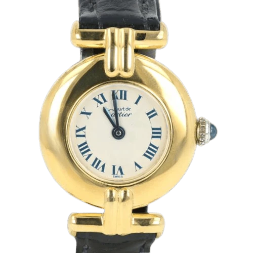 Cartier Must - Tank silver-gilt gold-plated watch