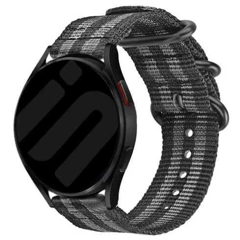 Correa nylon con hebilla Huawei Watch GT 7 - 46mm (negro/gris)