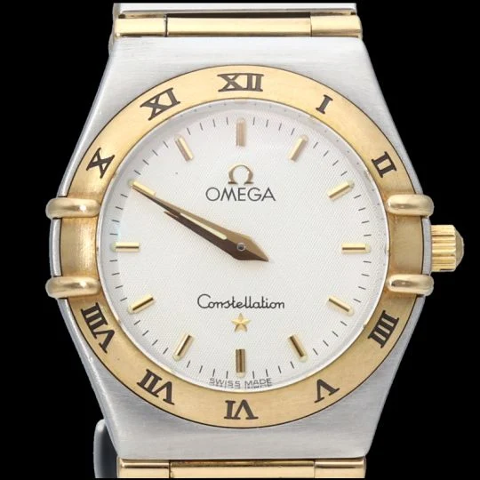 Omega Constellation - Women's watch in yellow gold and steel