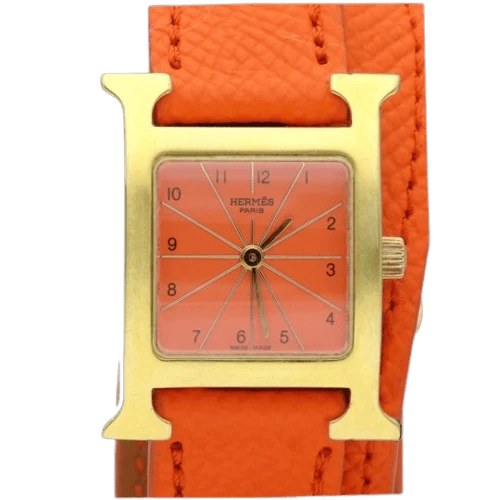 Hermès Hour H - Gold-plated watch