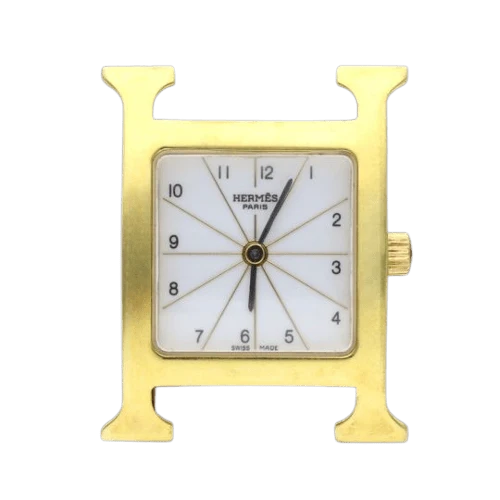 Hermès H Hour - Gold-plated watch