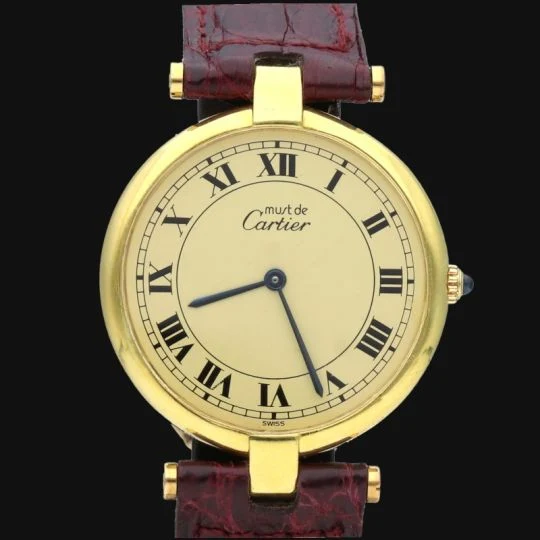 Cartier Must by Cartier - Watch silver-gilt 30 mm
