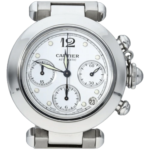 Bulgari Pasha - Steel chronograph watch