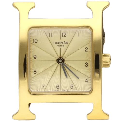 Hermès H Hour - Gold-plated women's watch